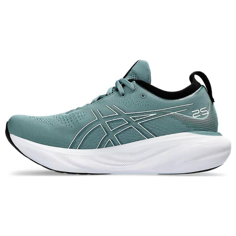Asics GEL-Nimbus 25 Men Low Top Running Shoes Green White 1011B547-402