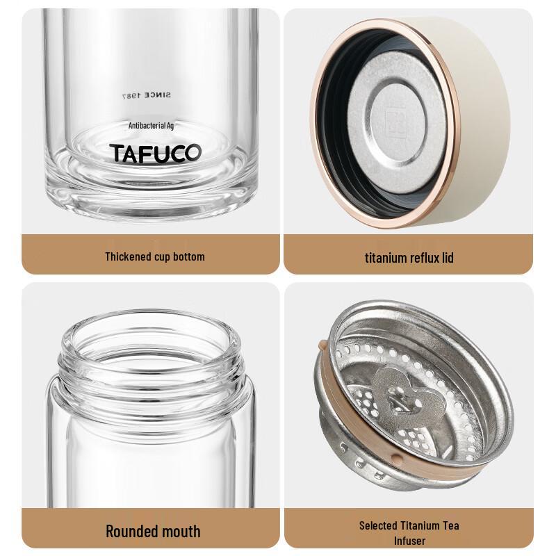 TAFUCO T6265 Серия Zhen Стеклянная бутылка-заварник для чая