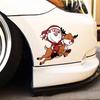 2024 4PCS/Set Christmas Reindeer Cartoon Decal Sticker Car Sticker Sticker For Vehicle Body Glass Window