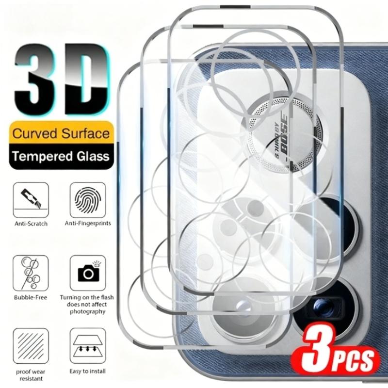 1-3 шт. 3D 9H HD Прозрачная Изогнутая Защита Камеры для Xiaomi Poco F8 Ultra F8 Pro Прозрачная Защита от Падений и Царапин Полное Покрытие Линзы Защитная Пленка из Закаленного Стекла