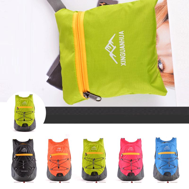 Новая ультралегкая складная сумка для улицы, мужской и женский рюкзак, водонепроницаемая кожаная сумка, складной рюкзак для отдыха на природе