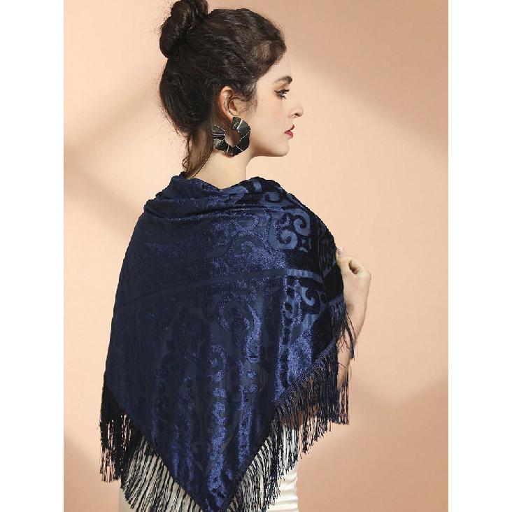 Women's Velvet Shawl and Wrap for Outwear Evening Party Prom Dress Accessories Scarf Large Square Shawl and Wraps