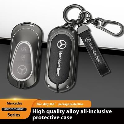 Для Mercedes-Benz AMG C-Class S-Class GLC EQE EQS W223 X254 V297 V295 W206 S206 X206 Автомобильный Чехол-Сумка для Ключей из Цинкового Сплава Металлическая Оболочка для Ключа