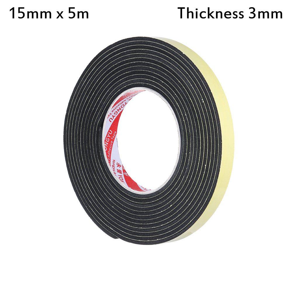 Door Waterproof Sound insulation Single Sided Adhesive Rubber Strip Tape Foam Sponge Seal Strip