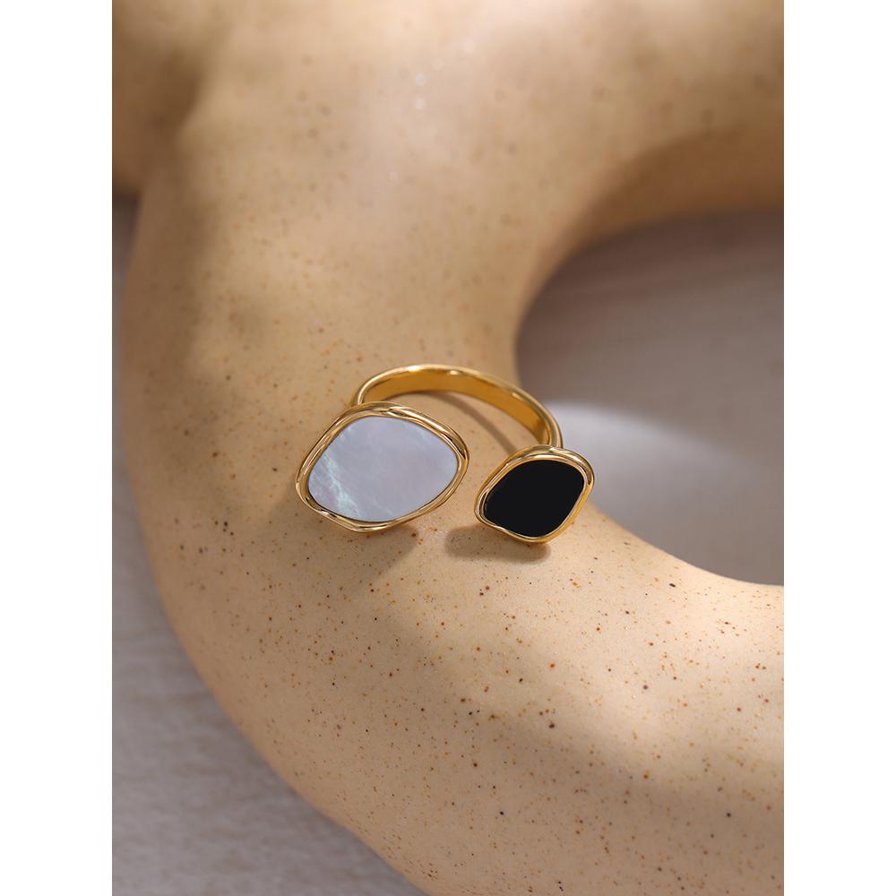 Eetit Ювелирные изделия из акрилового кольца из нержавеющей стали для женщин