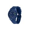 Lacoste Серия 12.12 Кварцевые часы Ремешок из смолы Синий циферблат Женские Минималистичный Модный Водонепроницаемые Классический Синий Логотип Женские часы 2000955