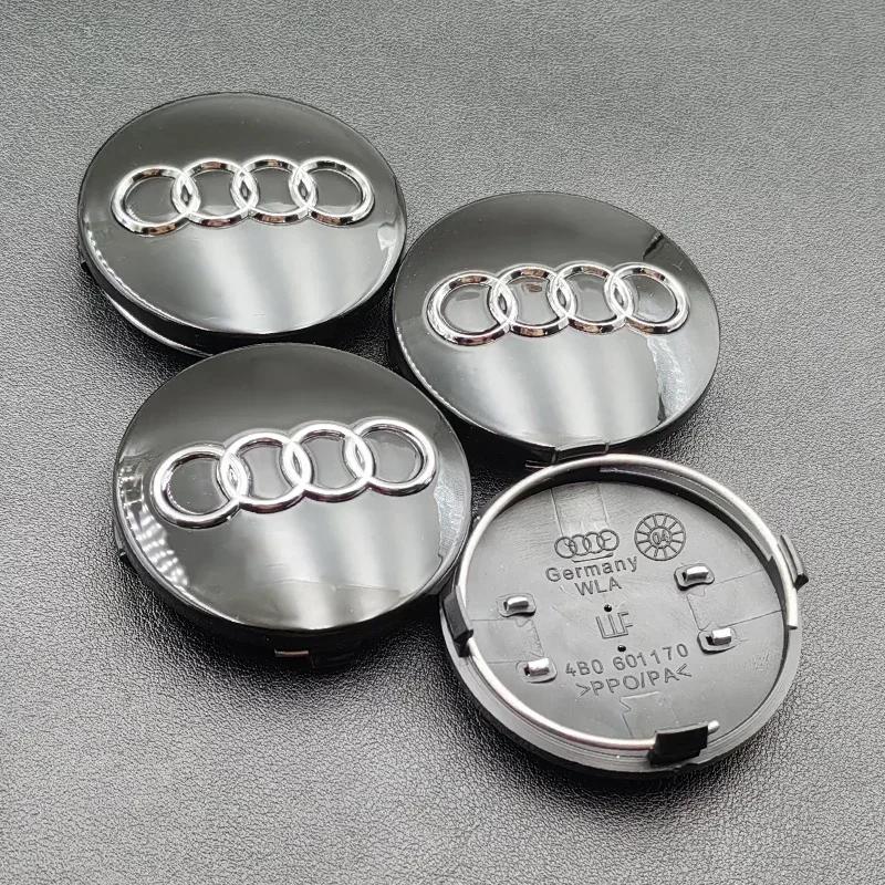 Hub Caps Hot For Audi 4pcs 60mm 61mm 68mm 69mm 77mm Audi Hub Caps Car Wheel Center Caps For Audi A1 A2 A3 A4 A5 A6 A7 A8 S3