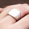 Fashion Polished Stainless Steel Rings For Men Women Classic Simple Square Finger Ring Wedding Party Jewelry Gifts Dropshipping