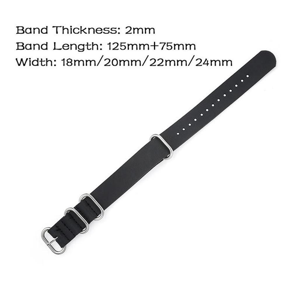 Ремешок для часов из искусственной кожи, 18–24 мм, ремешок, регулировка, сменный браслет с пряжкой