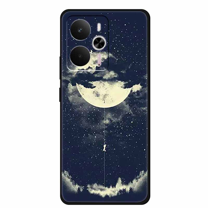 For Realme 14 5G Case Realme14 Coque 6.67" Black Silicone Soft TPU Phone Case For Realme 14 2025 Back Cover Case Shell Funda Cat