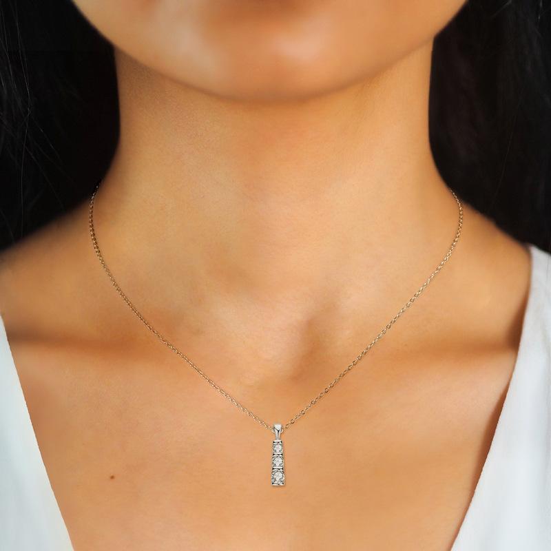 Silvere Glam Це стерлинговое серебро 925 пробы, цепочка на ключицу, роскошная и нишевая подвеска Moisan с высококлассным чувством дизайна для женщин