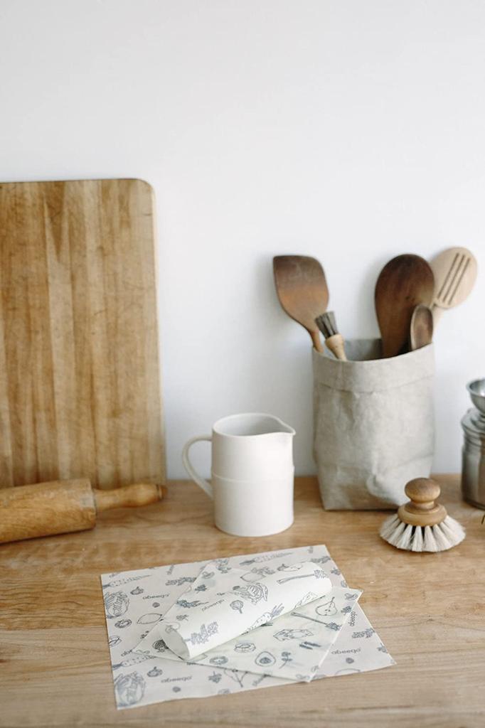 Abeego Beeswax Wrap Set Variety 3 Piece Set