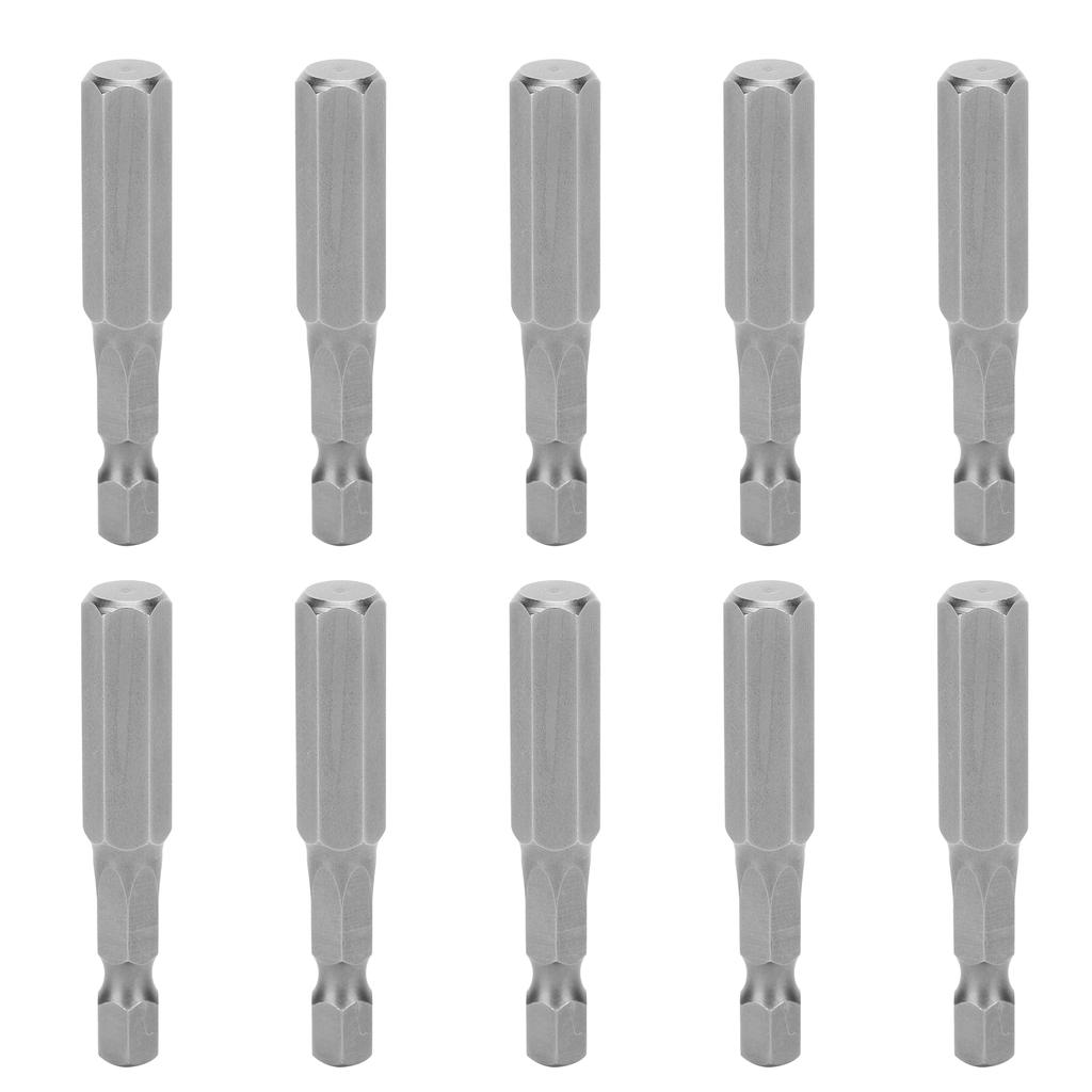 10 шт. Насадки для электрической отвертки Закаленные Шестигранный патрон Магнитные Легированная сталь S2 8 мм 50 мм