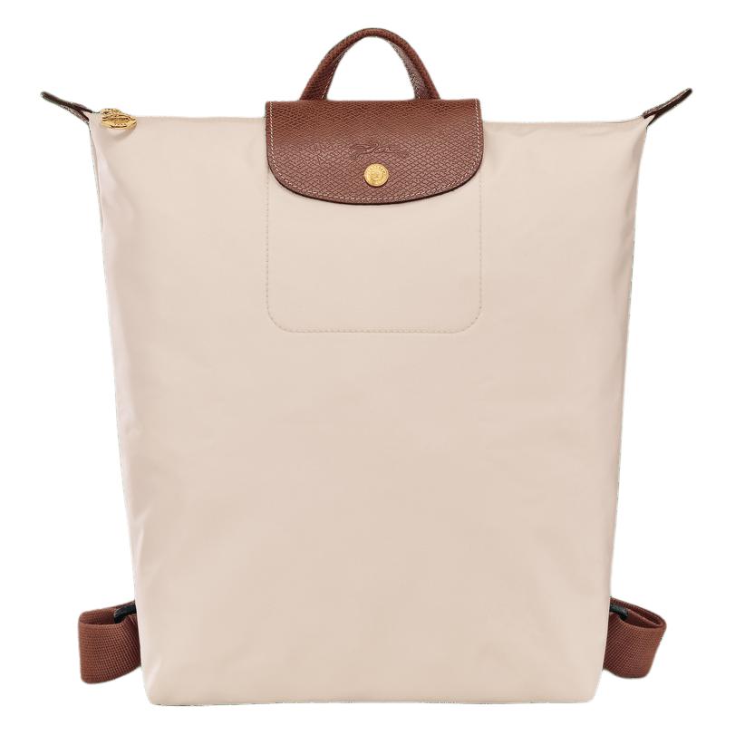 Longchamp Рюкзак Le Pliage Original с текстурированным логотипом, регулируемым широким плечевым ремнем, женский, белый 10284089P71