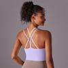 Auroth Back Cross Sports Vest Женский спортивный бюстгальтер для йоги ярких цветов Фитнес-топ