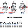 Универсальный мотоцикл PWK 28 30 32 34 2T 4T для карбюратора Keihin Carburador с Power Jet для Yamaha Suzuki Honda