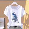 (Asian Size) Graphic Tee T Shirt Lovely Flower Trend Cute 90s Clothing Lady Casual Fashion Print Female Casual Women's Top Short Sleeve T-shirts