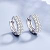 925 Sterling Silver AAA Zircon Earrings Charming Women's Beautiful Jewelry