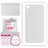 apgo Protective Skin Sticker for the Back Compatible with Apple iPhone XR, Wrap Film, Foil, Vinyl - Pattern Transparent Carbon