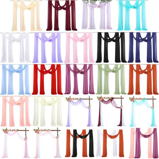 Фон Тюль Прочный Легко повесить Яркий цвет Изящная свадебная драпировка Арка Драпировка Поставка сувениров