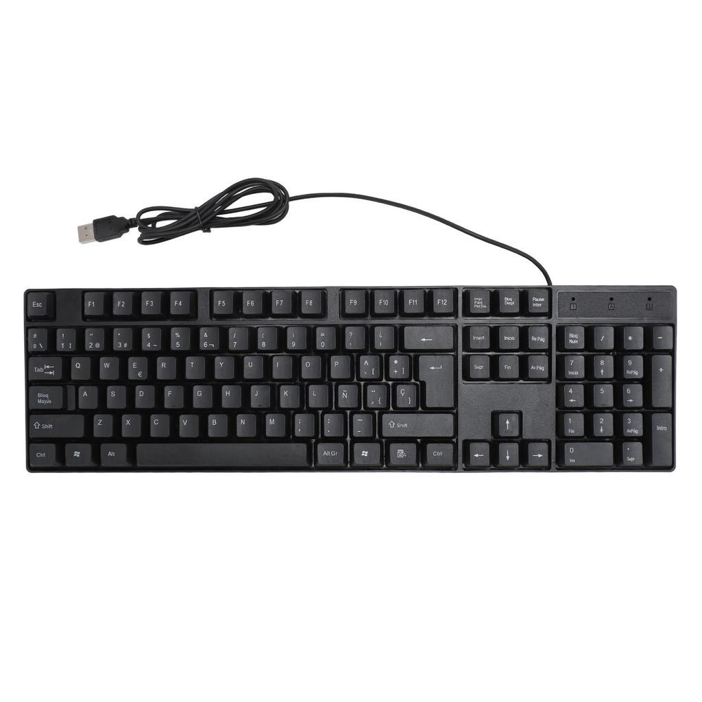 K1800 Minority Language Keyboard 104 Keys 4.2ft Cable Ergonomic Design USB Wired Gaming Keyboard