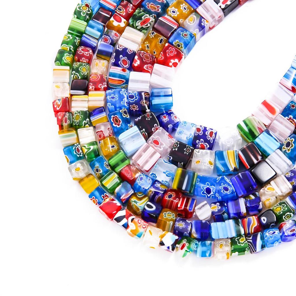 6/8/10/12 мм разноцветные зимние бусины со звездами, свободные глазурованные стеклянные бусины лэмпворк для изготовления ювелирных изделий