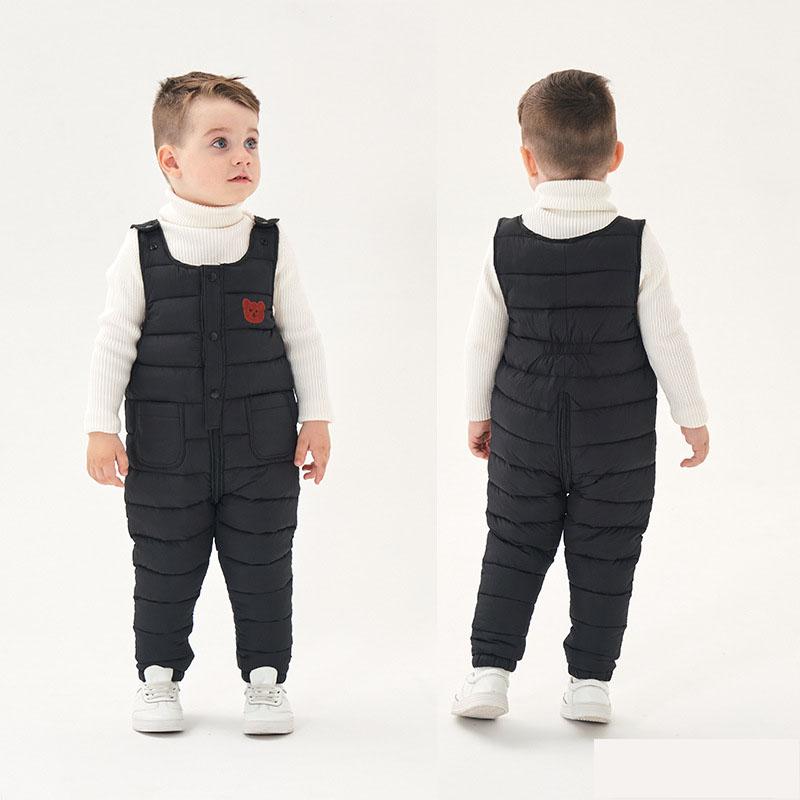 Зимние детские хлопковые штаны Теплые комбинезоны для мальчиков Зимние толстые штаны Пуховые хлопковые детские комбинезоны для девочек Детский комбинезон Брюки