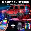 10x RGB LED Pods Rock Lights Kit Underbody Neon Light For Ford F-150 F-250 F-350