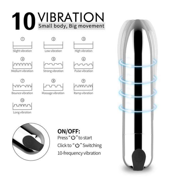 10-Mode Bullet Vibrator & Anal Massager