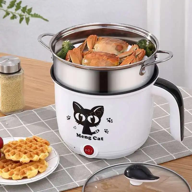 1.8L Multicooker Single/Double Layer Electric Pot 1-2 People Household Non-stick Pan Hot Pot Rice Cooker Cooking Appliances