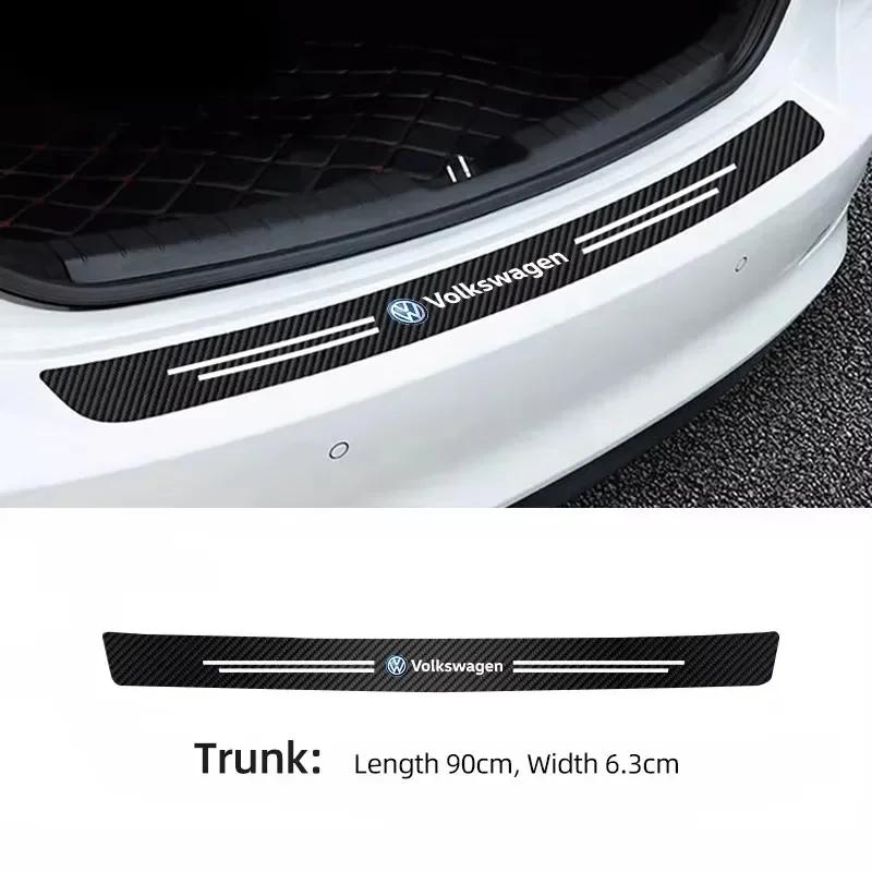 Car Door Sill Scratch Resistent Stickers Threshold Pad For VW Polo Arteon Tiguan Golf Touareg GTI Amarok Transporter Caravelle