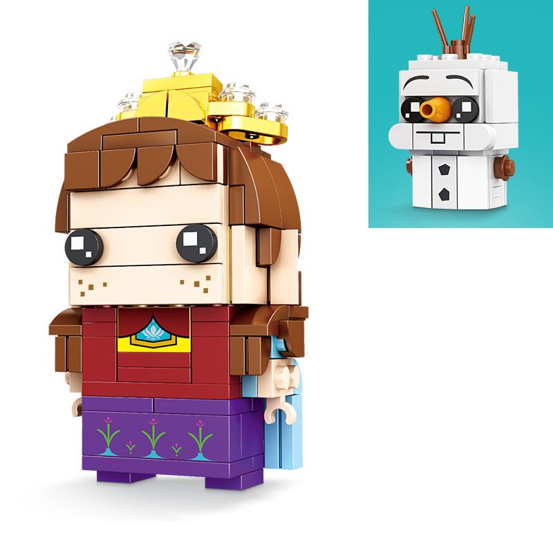 KAZI Девушка Строительный Блок Принцесса Карета Замок Мечты Головоломка Сборка DIY Игрушка Свет