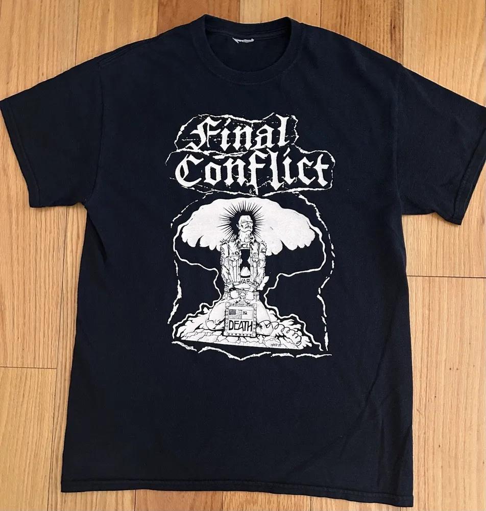 Unisex Short Sleeve Crew Neck Cotton T Shirt Final Conflict
