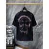 Unisex Loose Fit Cotton T-Shirt With Sanskrit Cross Sword Print Streetwear Tee