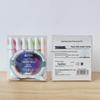 6-Color Large Capacity Fluorescent Glitter Pens with Oblique Tips for Journaling and DIY Projects
