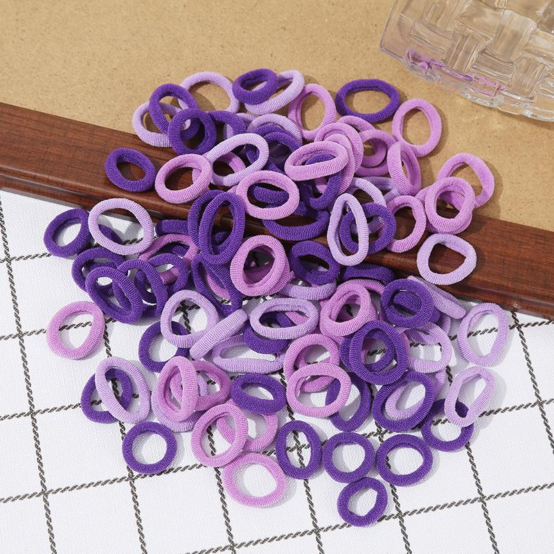 Baby's Floral Kids' Hair Tie Nylon High Elastic Natural Seamless Thumb Ring 50pcs/bag