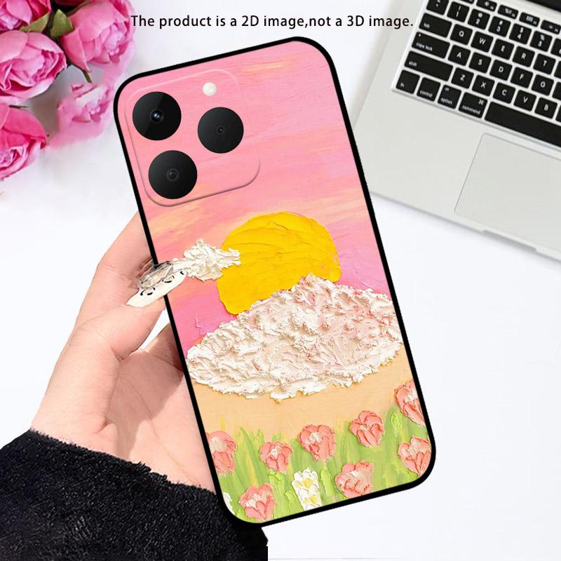Ударопрочный чехол для телефона Realme 15T 5G, мягкая силиконовая задняя крышка из ТПУ, 15 T RMX5111 RMX5112 Funda, 6.57", защита камеры