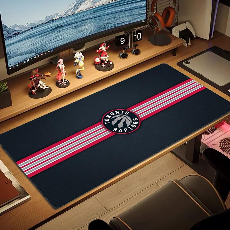 Toronto Raptors Mouse Pad Large Gaming Table Cushion Nonslip Laptop Tablet Big Mousepad Xxl Mat Mini Pc Playmat With Lock Edge