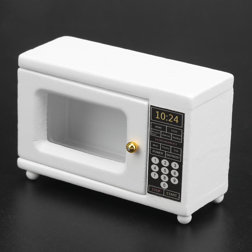 1:12 кукольных домиков, микроволновая печь, мини-кухонная техника, аксессуары для кукольного дома, маленькое украшение для комнаты