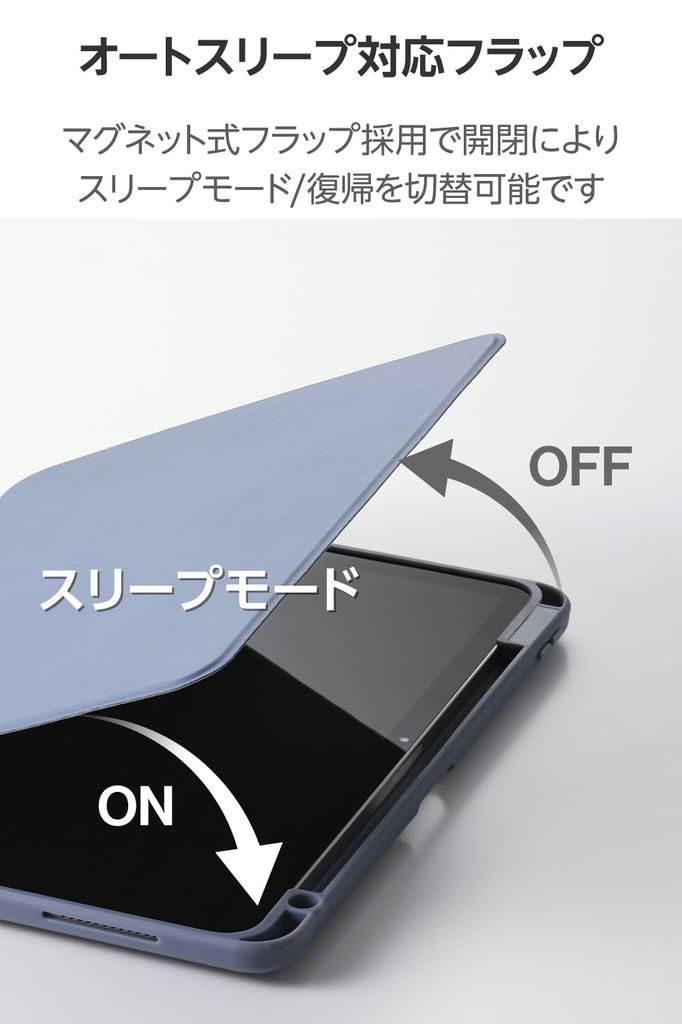 Elecom Чехол для iPad Air с магнитным держателем для ручки 11 дюймов (М3/М2) 10,9 (5-е/4-е поколение), Вращение на 360 градусов, Портретная/Альбомная ориентация, Крепление,