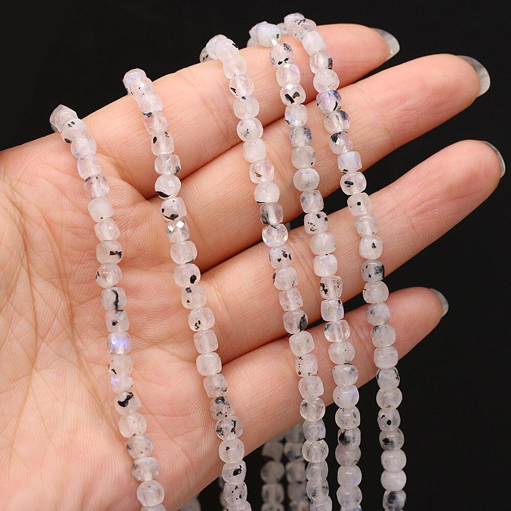 Бусины из натурального камня, граненые квадратные изолированные бусины, розовый кварц/малахит для DIY, ожерелье, браслет, серьги, ювелирные аксессуары