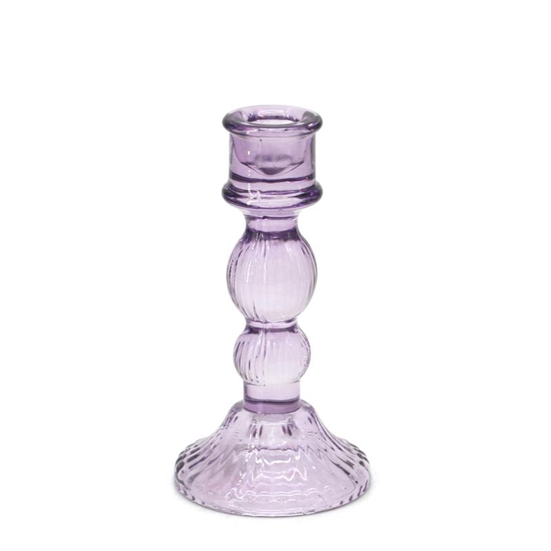 Glass Candle Holder Valentine's Day Heat Resistant Handmade Pillar Holder Irregular Shape High Quality for Home Decoration