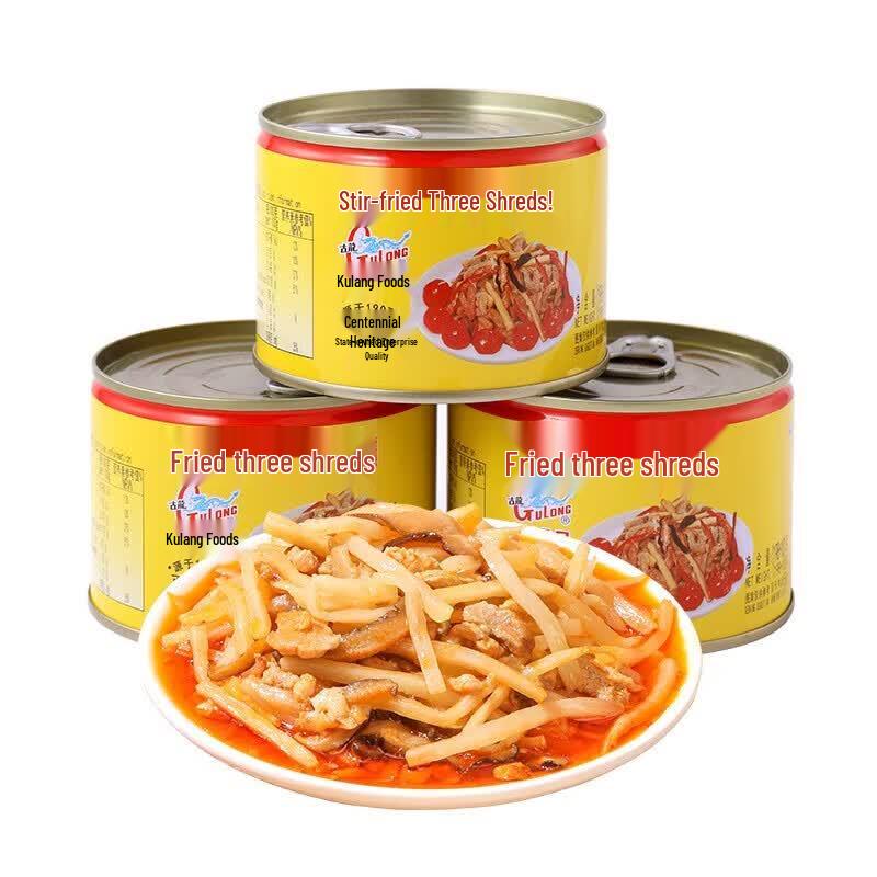 Консервированная закуска Gulong «Жареные три соломки»