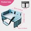 Kids Travel Seat Tray for Car Portable Toddler Seat Tray Foldable Car Seat Table for Children Boy Girl Safety Tray