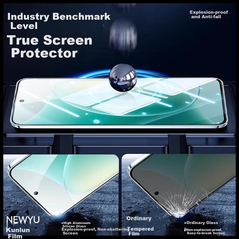 2 Pieces Tempered Glass Screen Protector for Honor 300, Full Coverage High Definition Anti-Scratch Full Glass Film for Honor 300 Smartphone