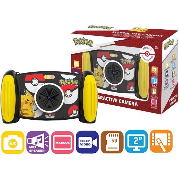 Appareil photo/ Caméra Pokemon avec écran LED - Chargeur inclus - Zoom X4, 5 Mega Pixel, 1080p résolution, carte mémoire incluse