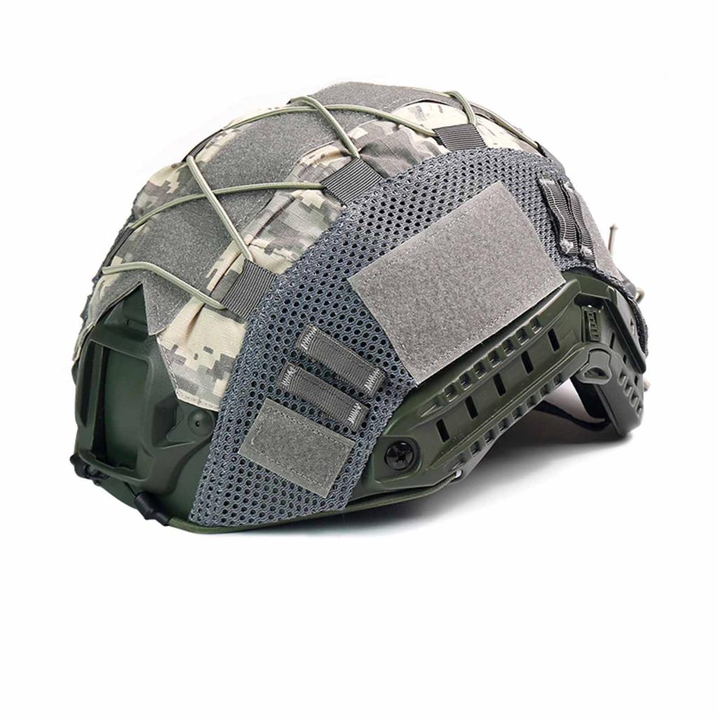 Camouflage Helmet Cover, Upgraded Outdoor Military Helmet Accessory, Hunting, Airsoft, Paintball Helmet Protective Gear