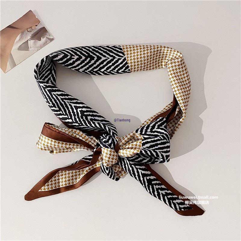 Женский шелковый шарф пояс для джинсов - Стильный летний аксессуар