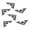10pcs Antique Bronze Flat Angle Edge Guard Metal Wood Box Corner  Furniture Hardware