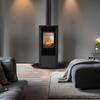 Wood burning steel stove KRATKI HATI Ø 150 5,5 kW 